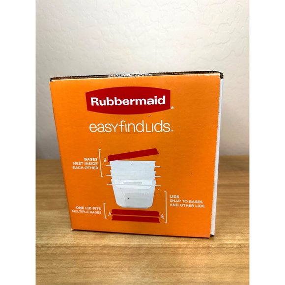 Rubbermaid 38 piece Easy Find Lids 2 Vented Red - Picture 4 of 8